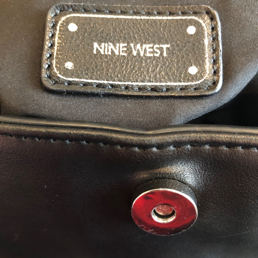 Nine West Black Ruffle Backpack - Picture 2 of 5